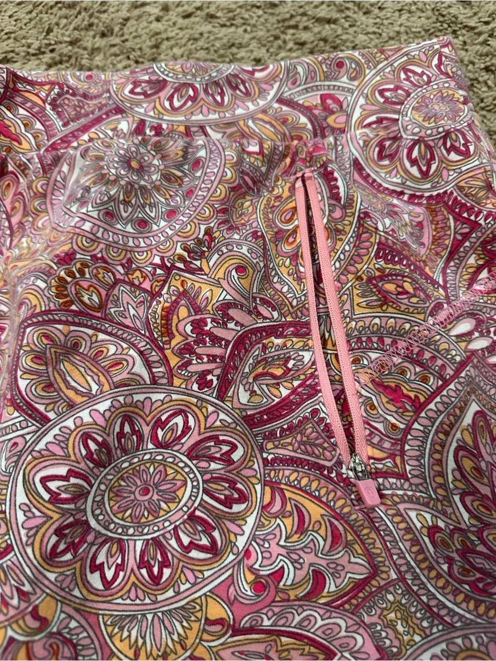 T By Talbots Everyday Stretch Skort Pink Paisley Pickleball Size Large - Picture 3 of 11